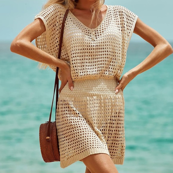 Boutique Other - Crochet Beach Coverup Dress